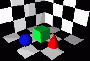 Сцена освещенная линейным источником